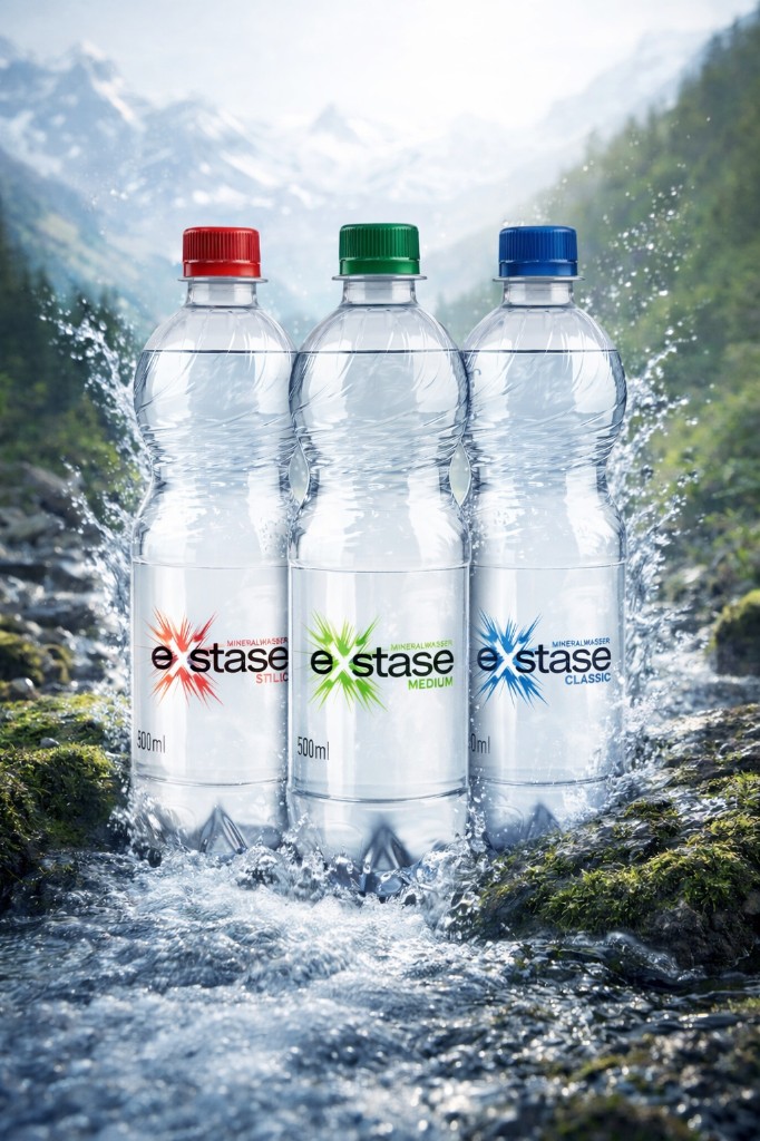 exstase Mineralwasser – Still, Medium & Classic